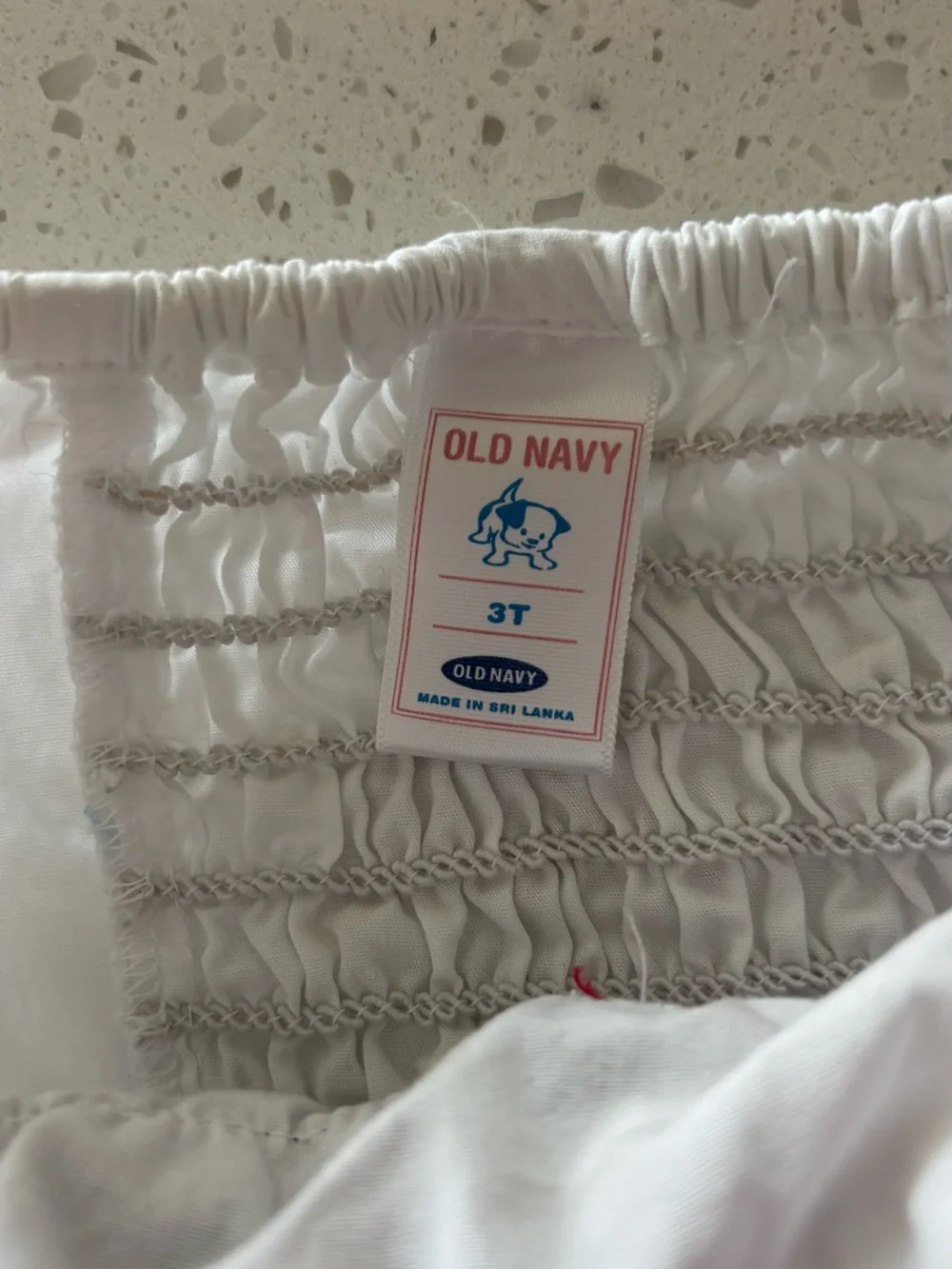 Vintage Old Navy Girls' Ruffle Tank Top in Red, White & Blue — Patriotic Stars